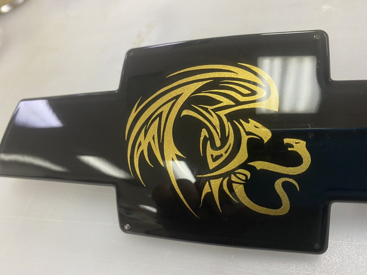 94-98 Chevy SILVERADO OBS Cheyenne Mexico style emblem Gold bowtie Mexico Eagle