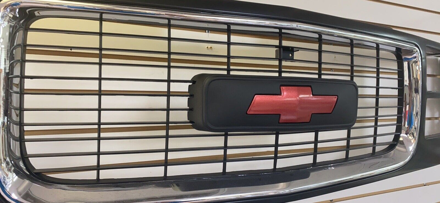 88-98 Chevy Silverado OBS Cheyenne grille metallic red logo bowtie MEXICO STYLE