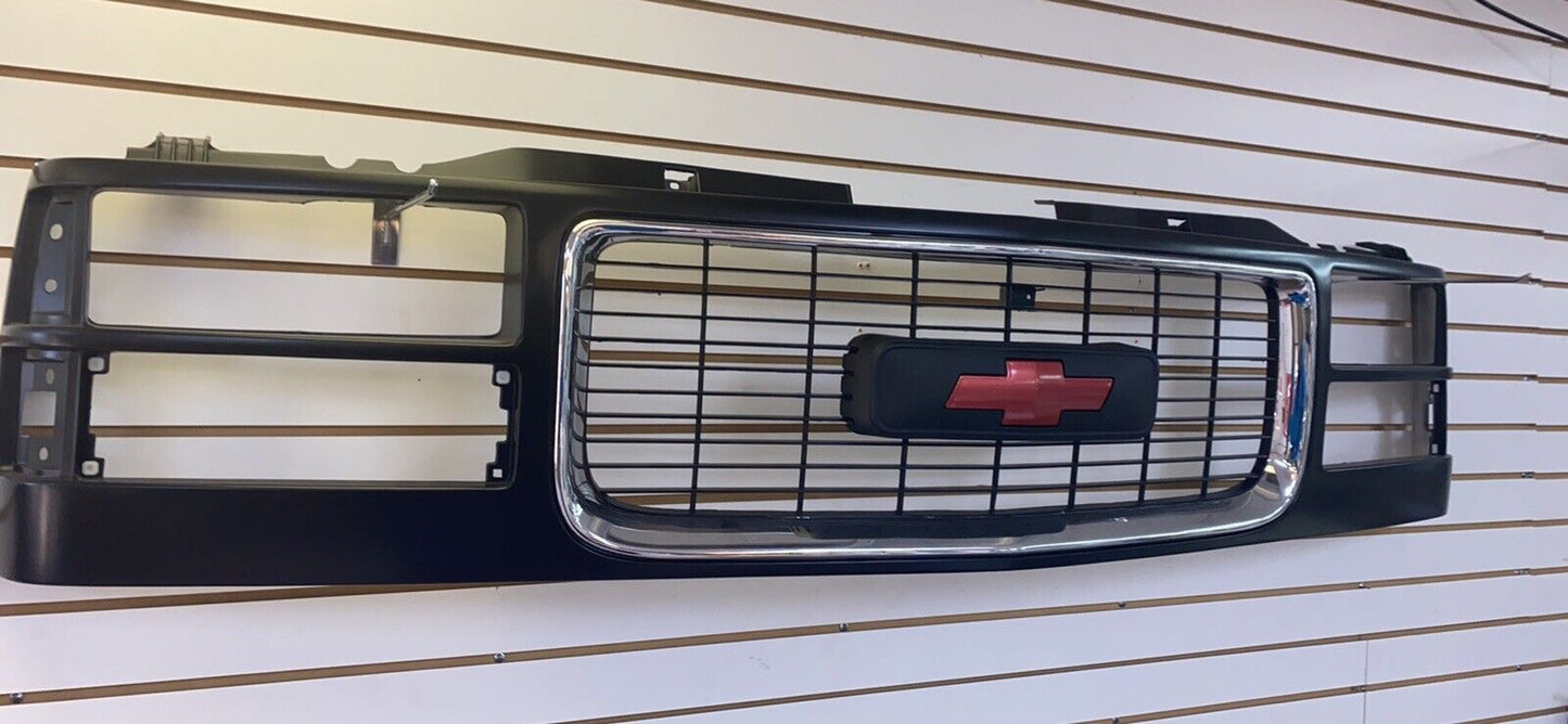 88-98 Chevy Silverado OBS Cheyenne grille metallic red logo bowtie MEXICO STYLE