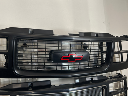 88-98 Chevy Silverado Cheyenne grille  red/black bowtie C/K TRUCK OBS