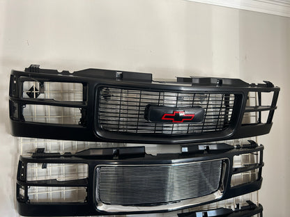 88-98 Chevy Silverado Cheyenne grille  red/black bowtie C/K TRUCK OBS
