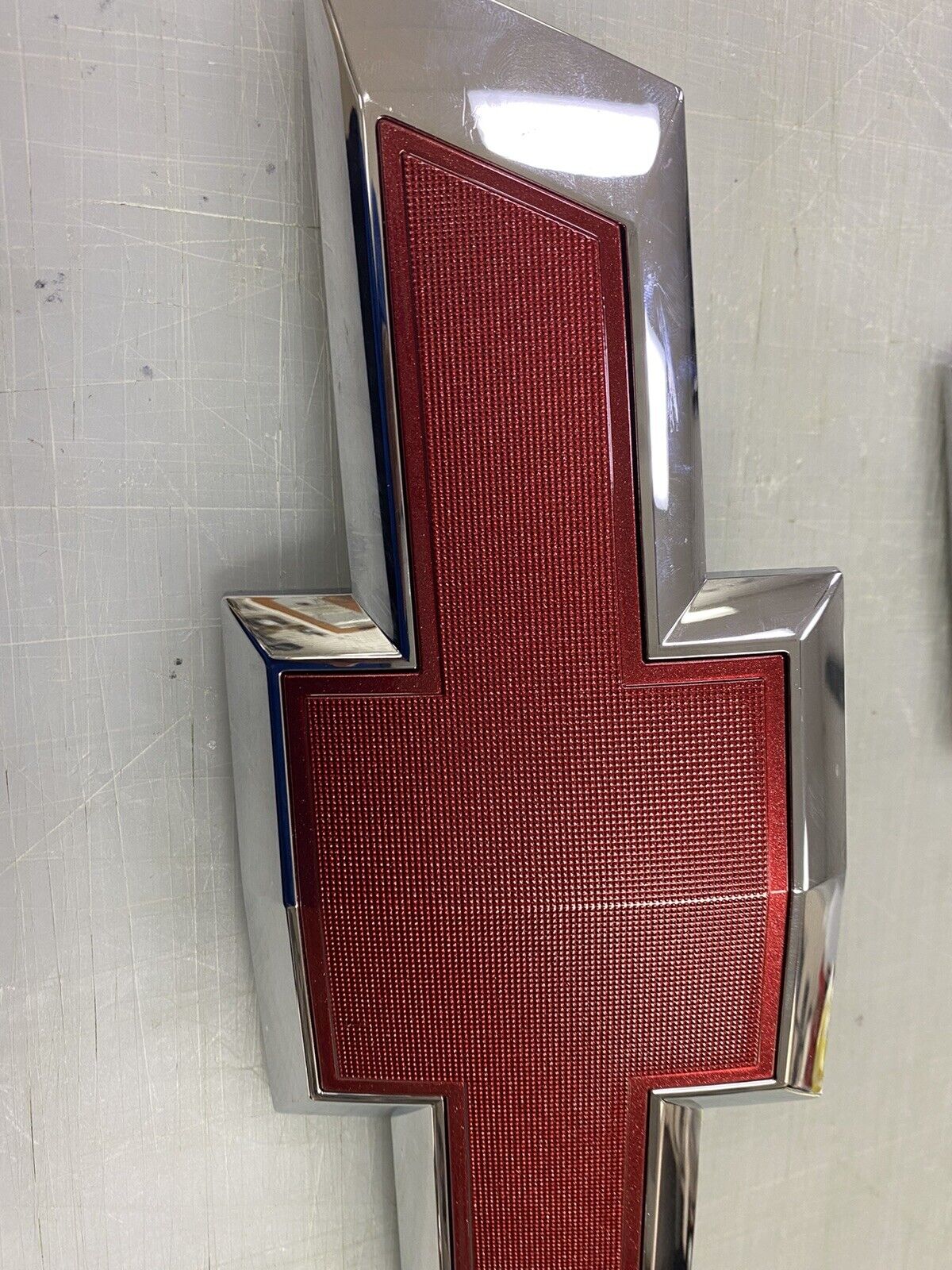 2015-2020 Chevy Tahoe front emblem bowtie metallic red